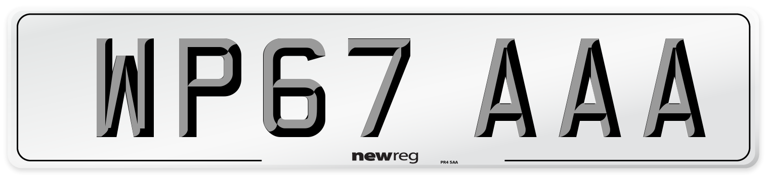 WP67 AAA Number Plate from New Reg